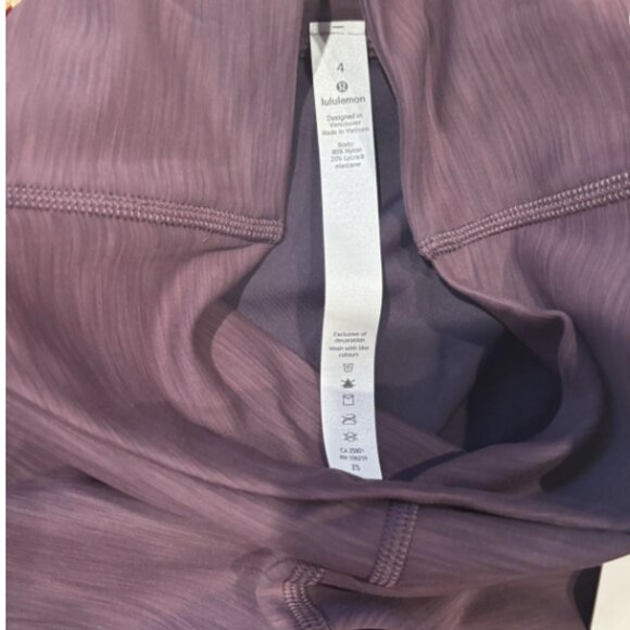 Lululemon Power Within Super High-Rise Pant 28" Purple | Size 4 | NWT - Picture 3 of 3